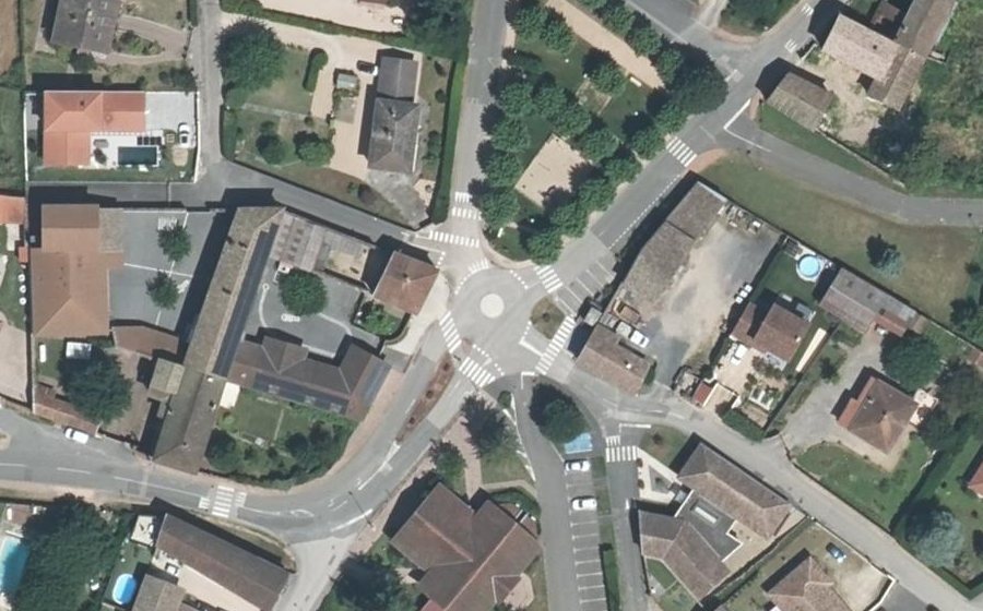 Vue aérienne du Mini-giratoire n°769061925