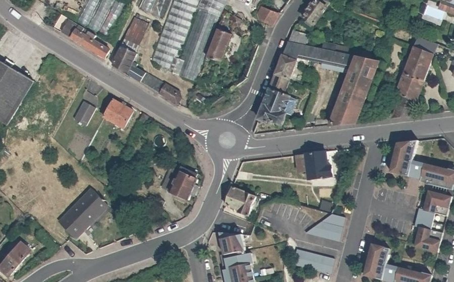 Vue aérienne du Mini-giratoire n°771793005