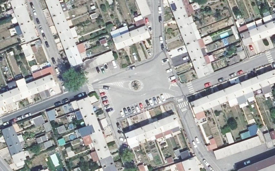 Vue aérienne du Place Émile Zola