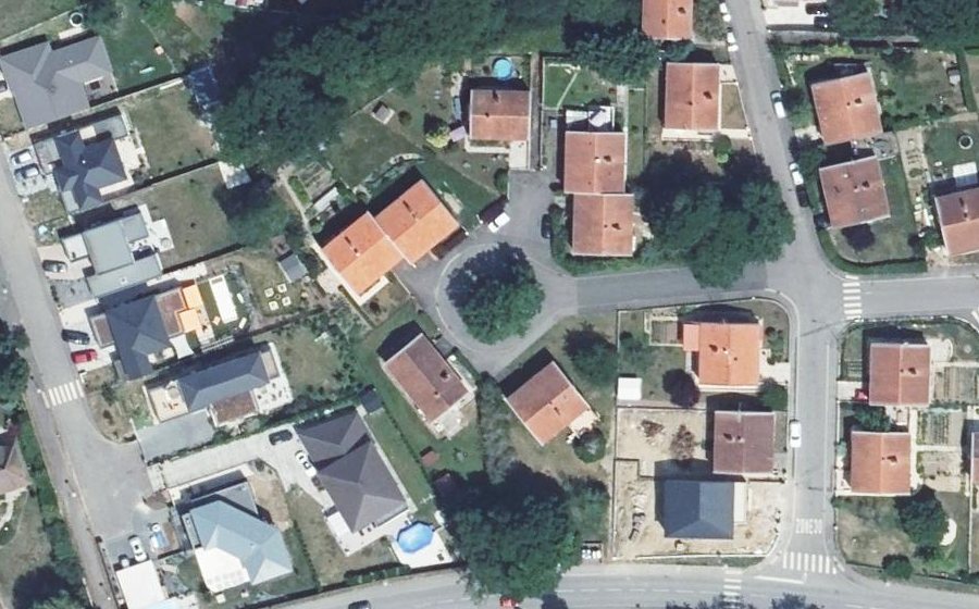 Vue aérienne du Allée des Charentes