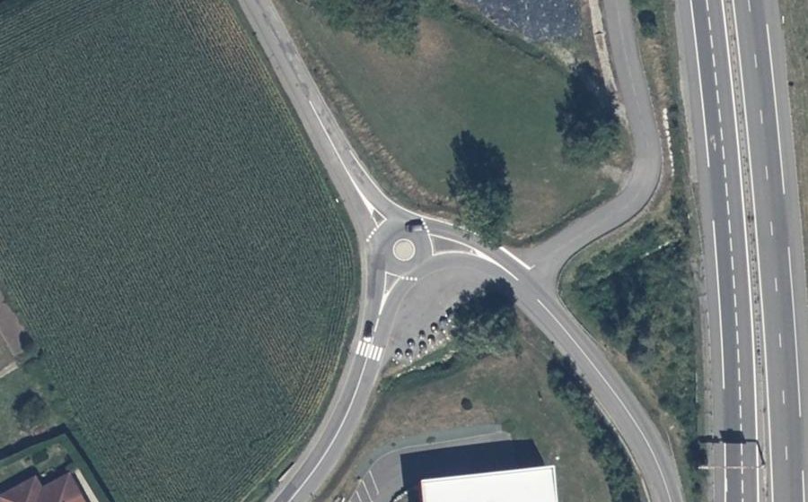 Vue aérienne du Mini-giratoire n°791431086