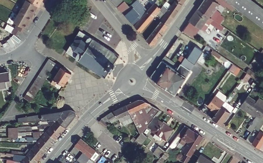 Vue aérienne du Mini-giratoire n°792427182