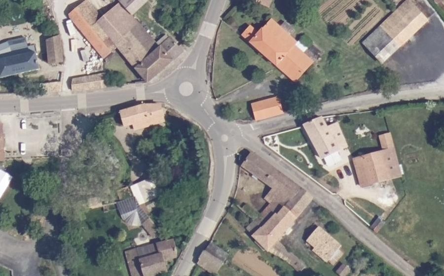 Vue aérienne du Mini-giratoire n°801428208