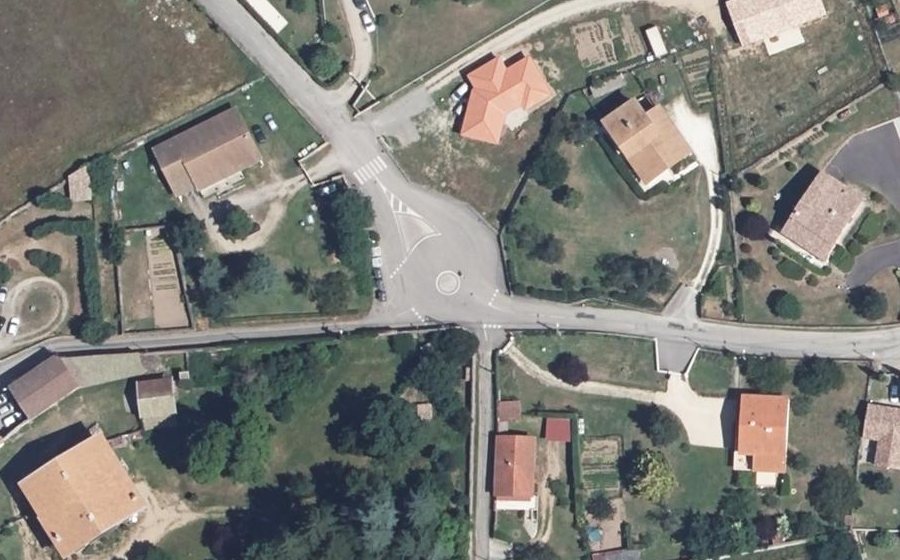 Vue aérienne du Mini-giratoire n°806555236