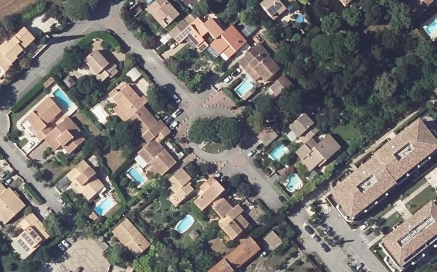 Vue aérienne du Rue des Tulipiers