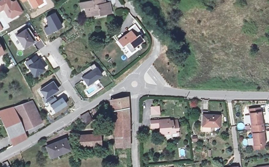Vue aérienne du Mini-giratoire n°813659034