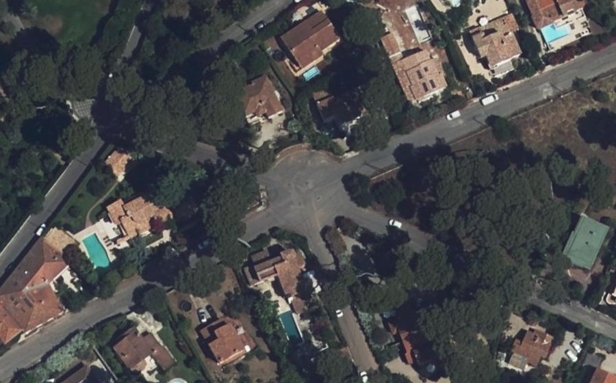 Vue aérienne du Rond-Point Anatole France
