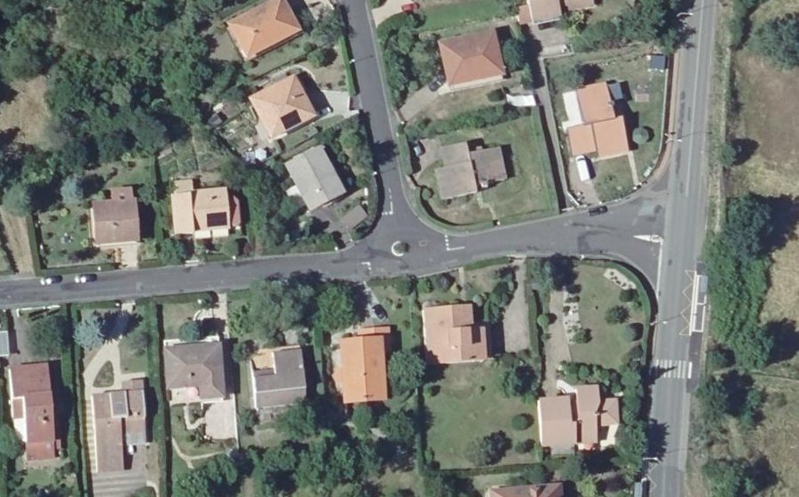 Vue aérienne du Mini-giratoire n°850984405