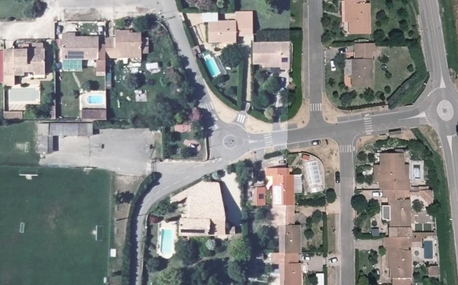 Vue aérienne du Mini-giratoire n°857256106