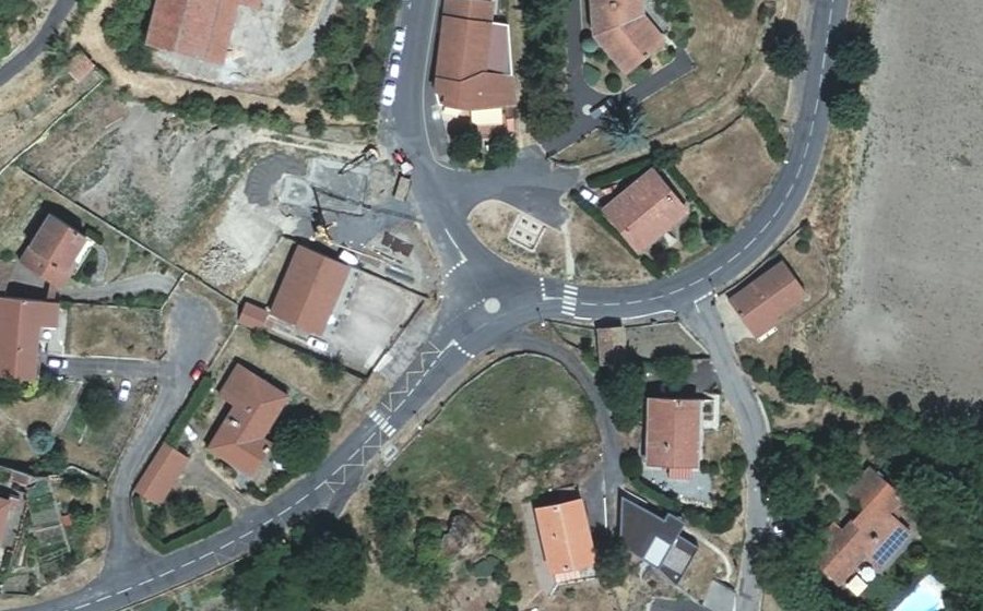 Vue aérienne du Mini-giratoire n°860173384
