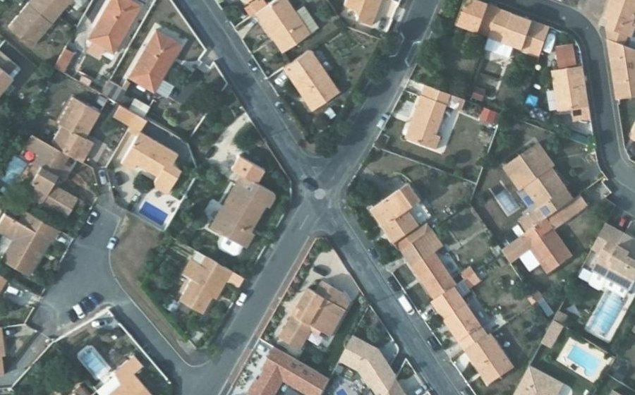 Vue aérienne du Mini-giratoire n°860221363