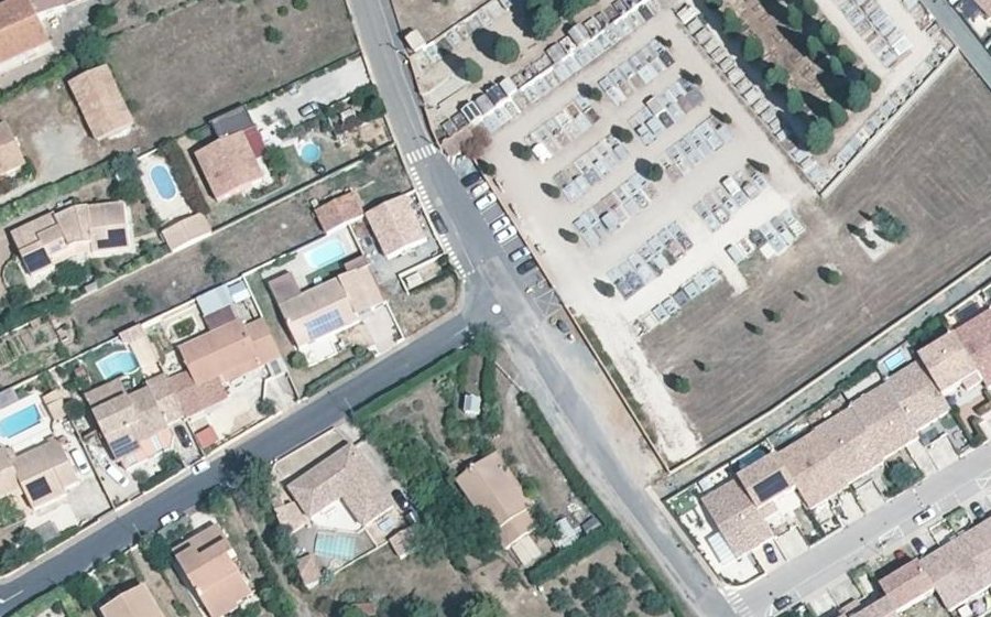 Vue aérienne du Mini-giratoire n°860831121
