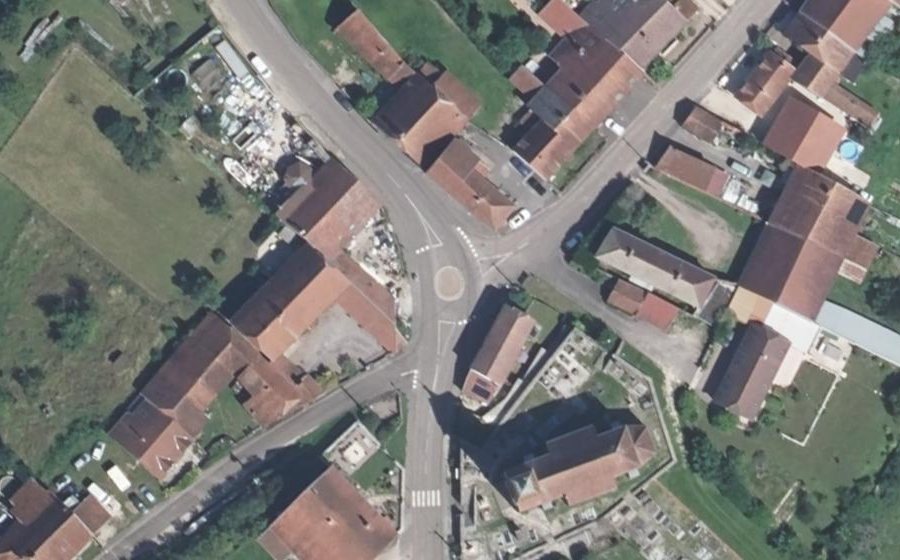 Vue aérienne du Mini-giratoire n°874410654