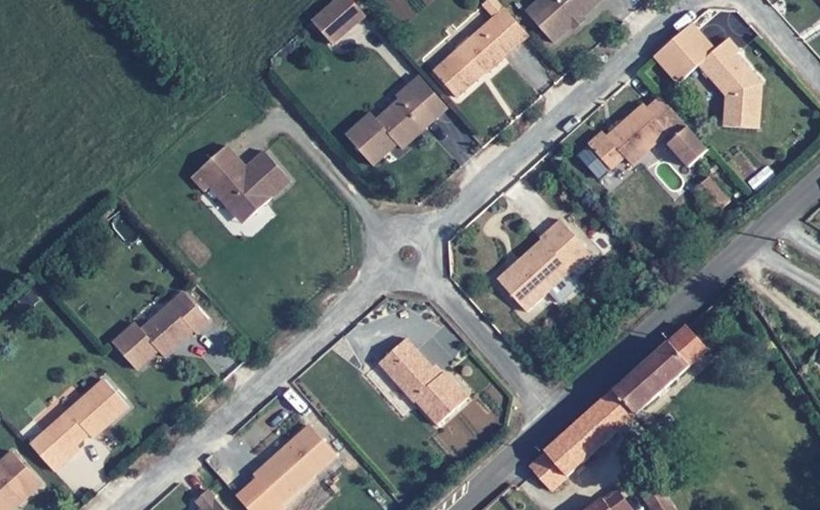 Vue aérienne du Mini-giratoire n°876049898