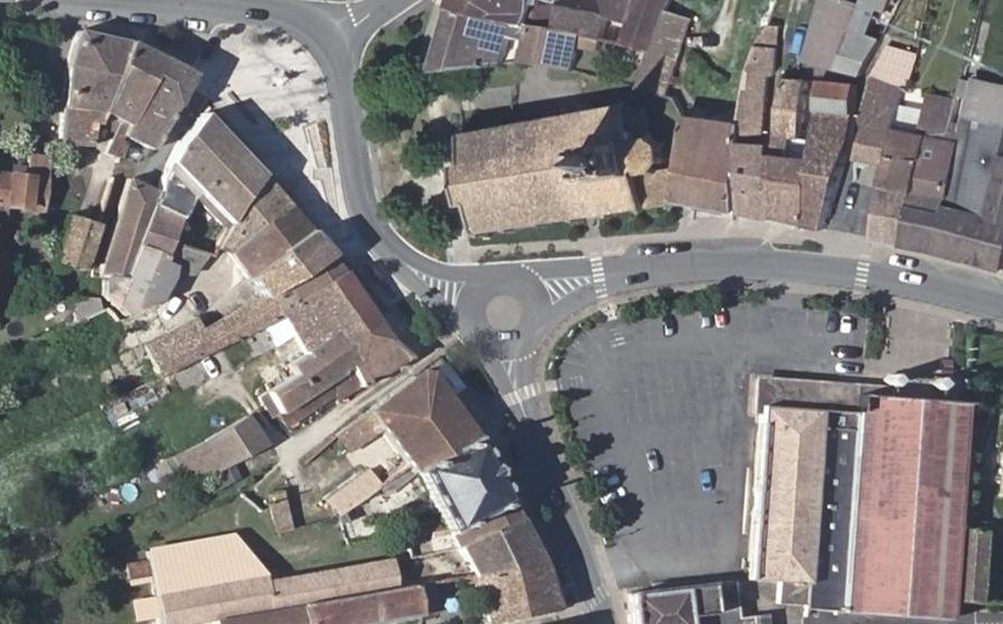 Vue aérienne du Mini-giratoire n°876273908