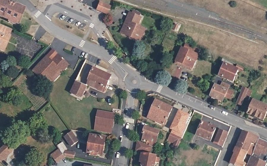 Vue aérienne du Mini-giratoire n°877727381