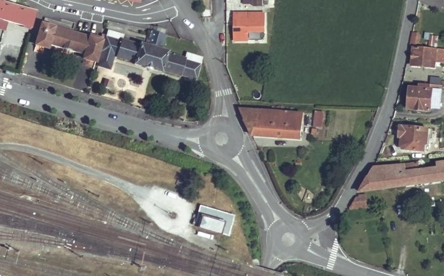 Vue aérienne du Mini-giratoire n°880396855