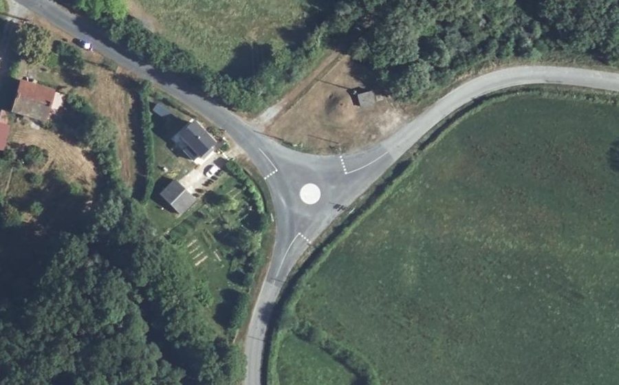 Vue aérienne du Mini-giratoire n°881455492