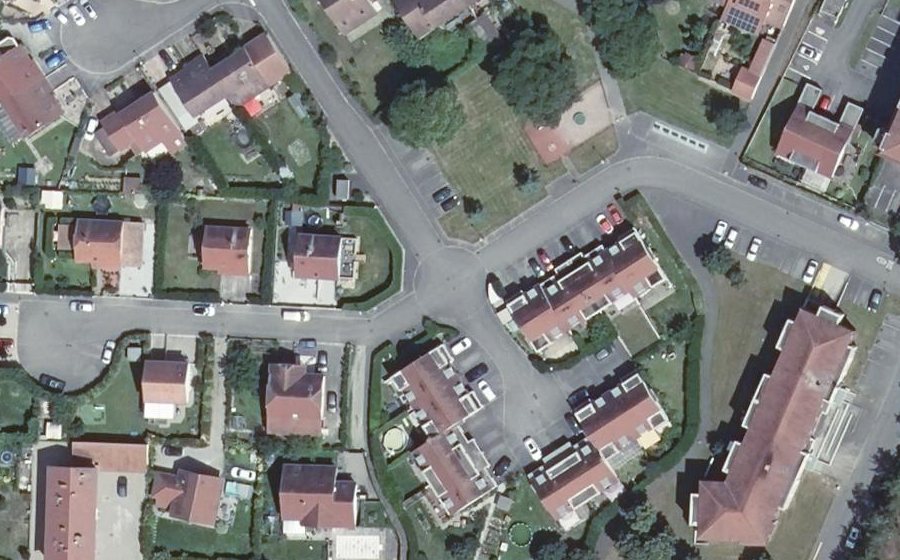 Vue aérienne du Mini-giratoire n°885140519