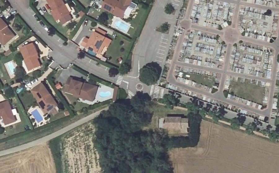 Vue aérienne du Mini-giratoire n°885891863