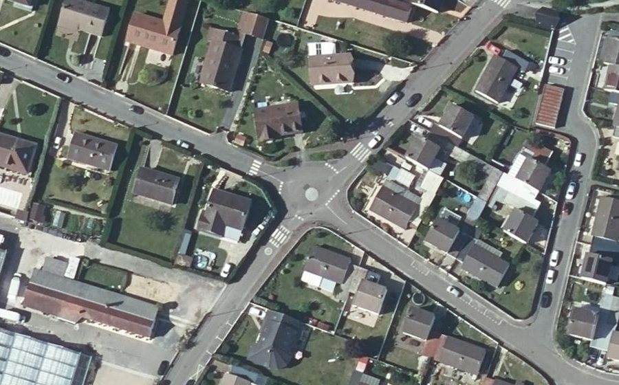 Vue aérienne du Mini-giratoire n°890845987