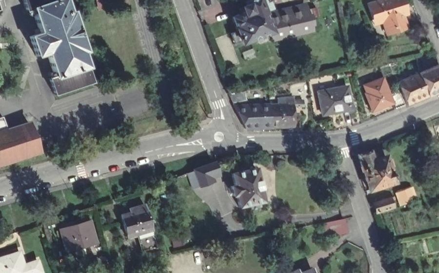 Vue aérienne du Mini-giratoire n°891062059