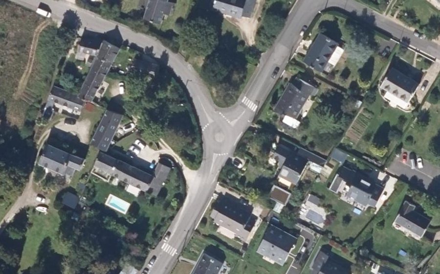 Vue aérienne du Mini-giratoire n°891815828