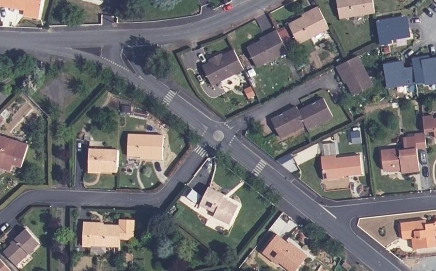 Vue aérienne du Mini-giratoire n°893473994
