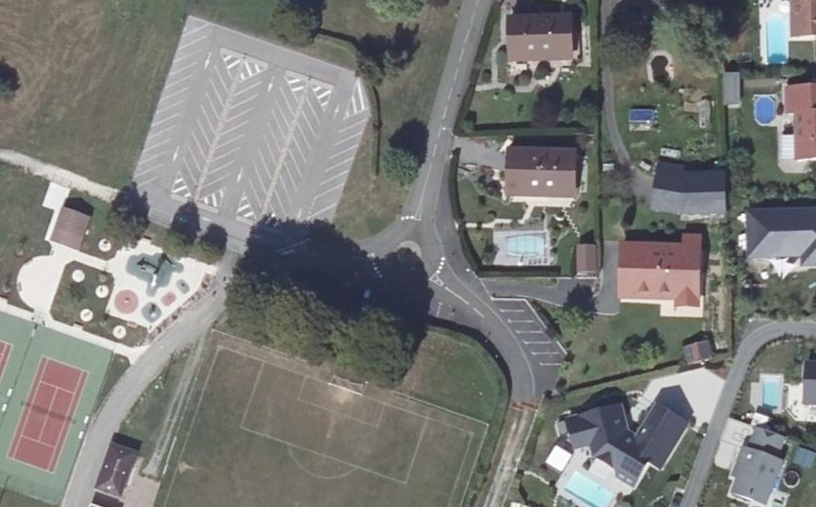 Vue aérienne du Mini-giratoire n°896347382