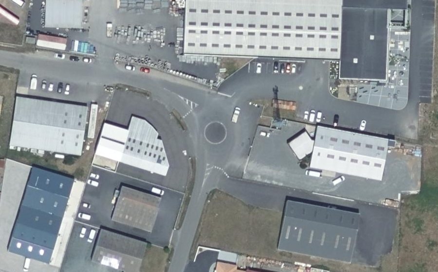 Vue aérienne du Mini-giratoire n°898036272