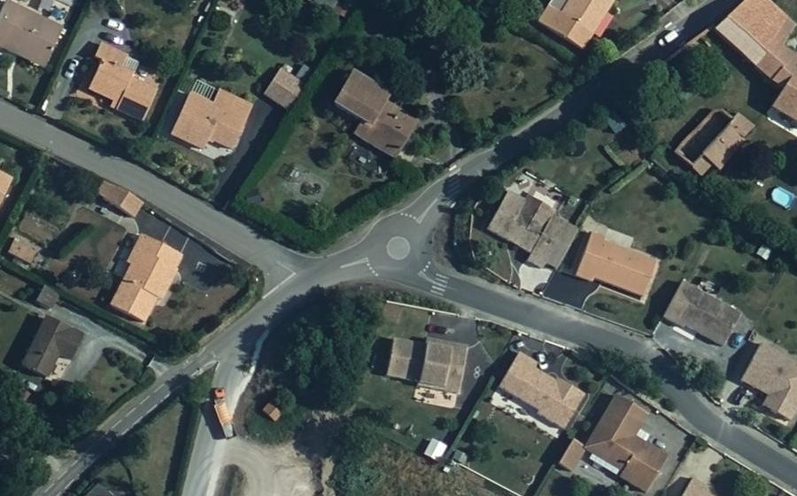 Vue aérienne du Mini-giratoire n°901697800