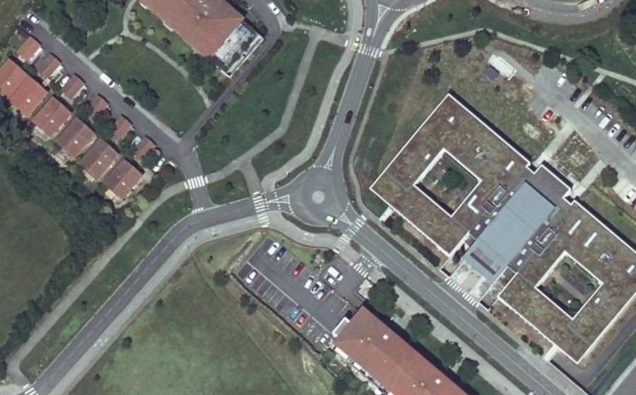 Vue aérienne du Mini-giratoire n°907291822