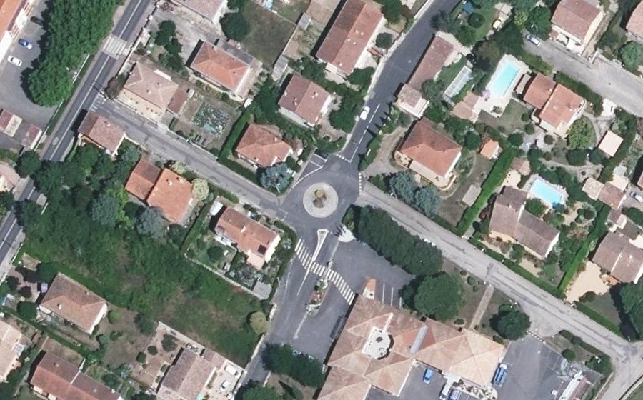 Vue aérienne du Mini-giratoire n°907314561