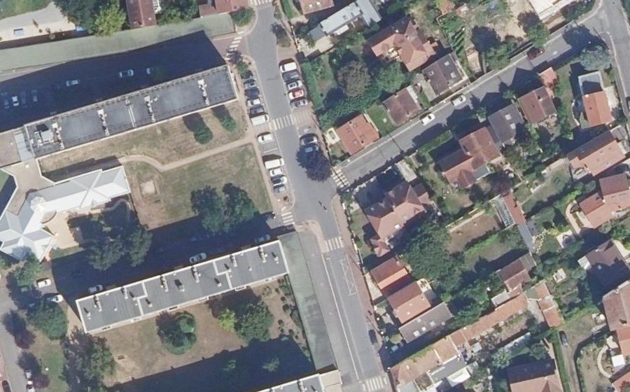 Vue aérienne du Mini-giratoire n°908011460
