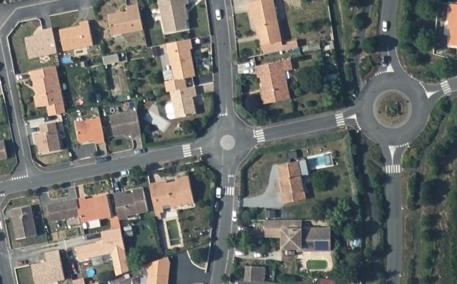 Vue aérienne du Mini-giratoire n°911275685