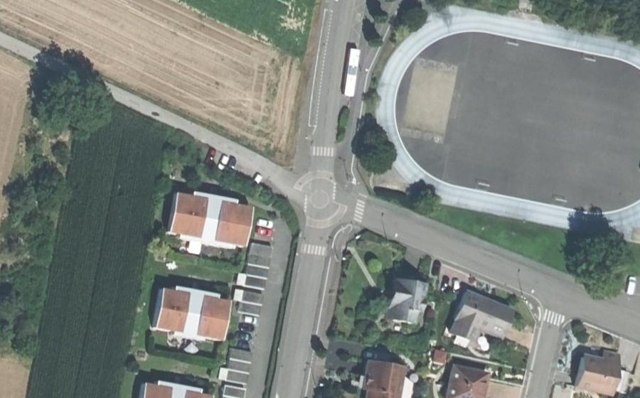 Vue aérienne du Mini-giratoire n°913029852