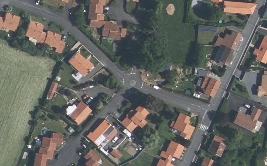 Vue aérienne du Mini-giratoire n°913278910
