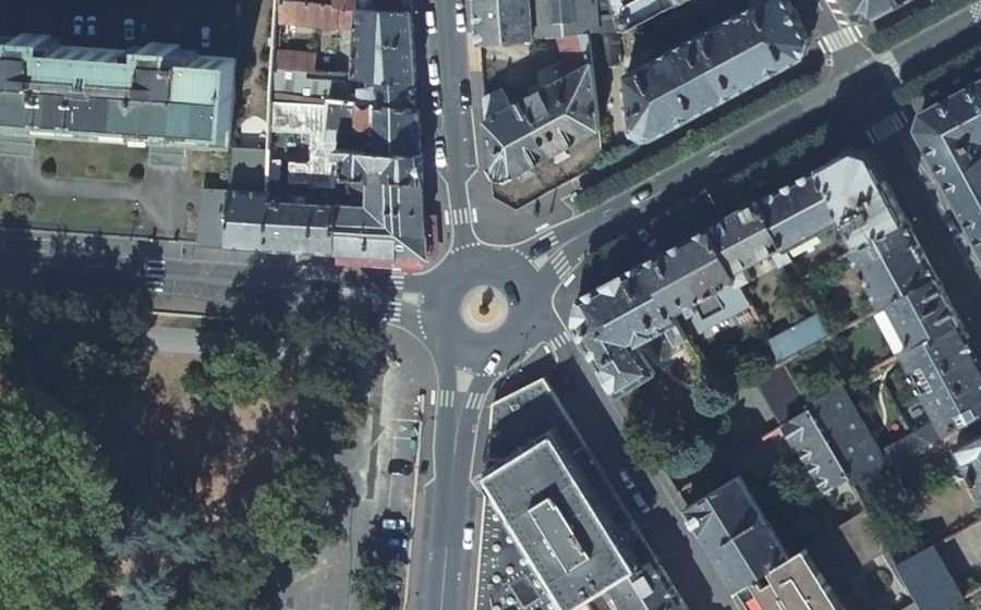 Vue aérienne du Place de Verdun