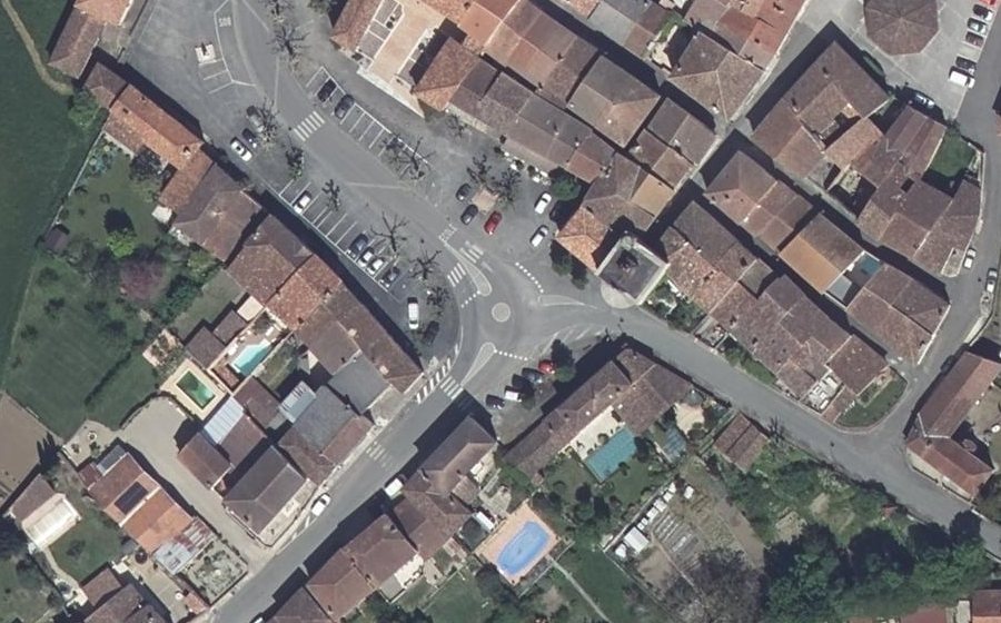 Vue aérienne du Mini-giratoire n°920435282