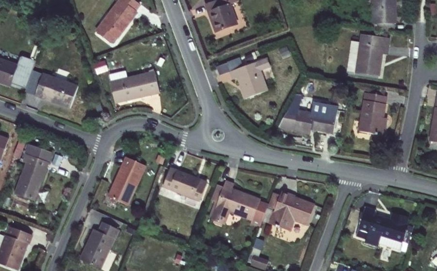 Vue aérienne du Mini-giratoire n°921109006