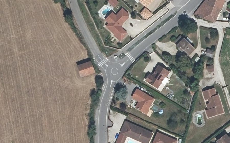 Vue aérienne du Mini-giratoire n°931716655