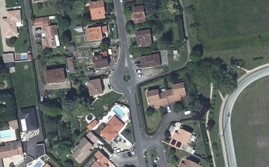 Vue aérienne du Mini-giratoire n°940028971