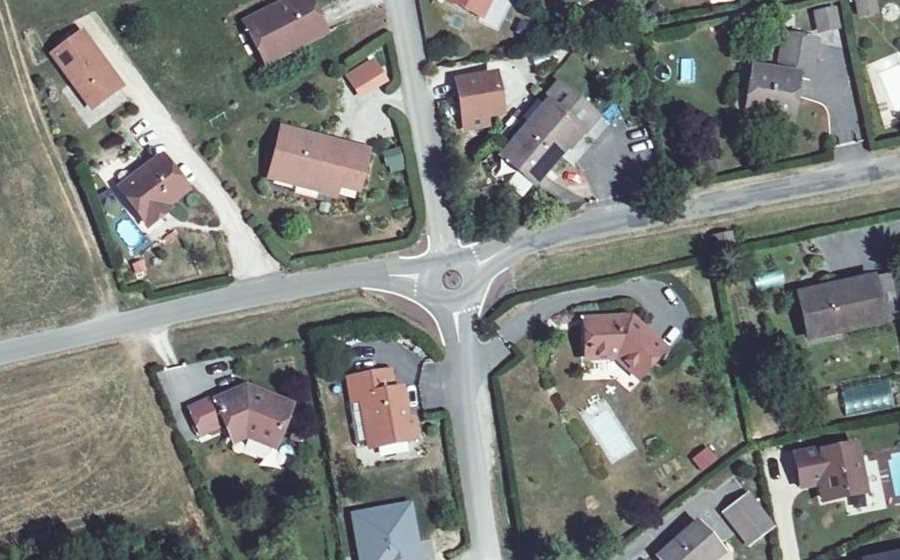 Vue aérienne du Mini-giratoire n°955141211