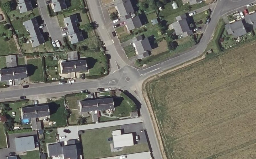 Vue aérienne du Mini-giratoire n°961597326