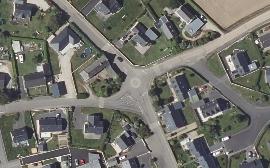 Vue aérienne du Mini-giratoire n°961598146