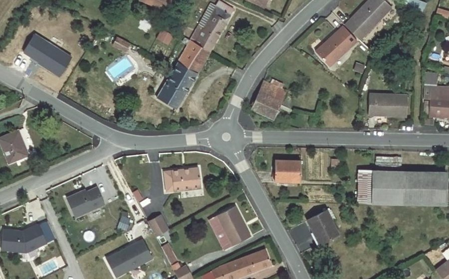 Vue aérienne du Mini-giratoire n°962039185