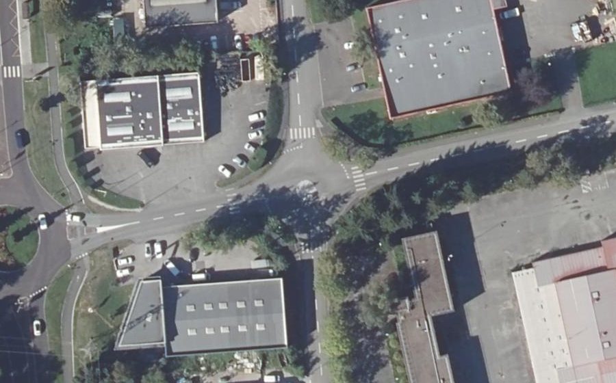 Vue aérienne du Mini-giratoire n°967324038