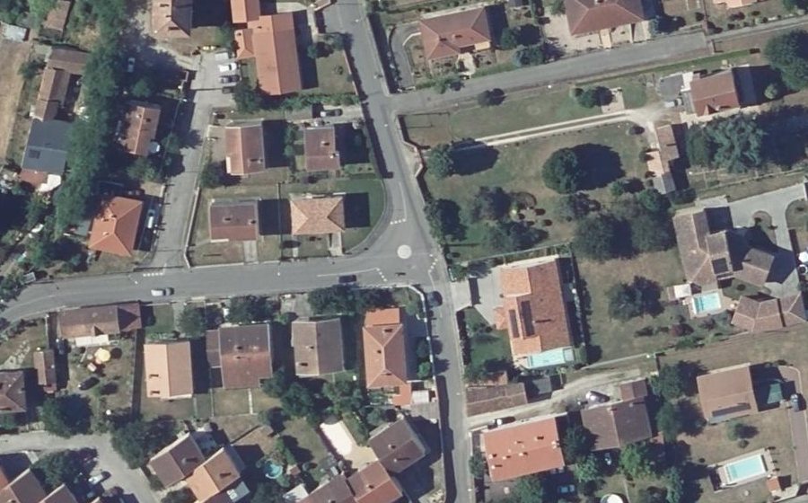 Vue aérienne du Mini-giratoire n°971978900