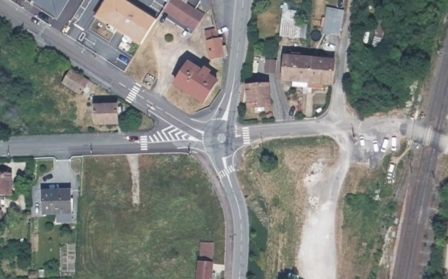 Vue aérienne du Mini-giratoire n°977356133