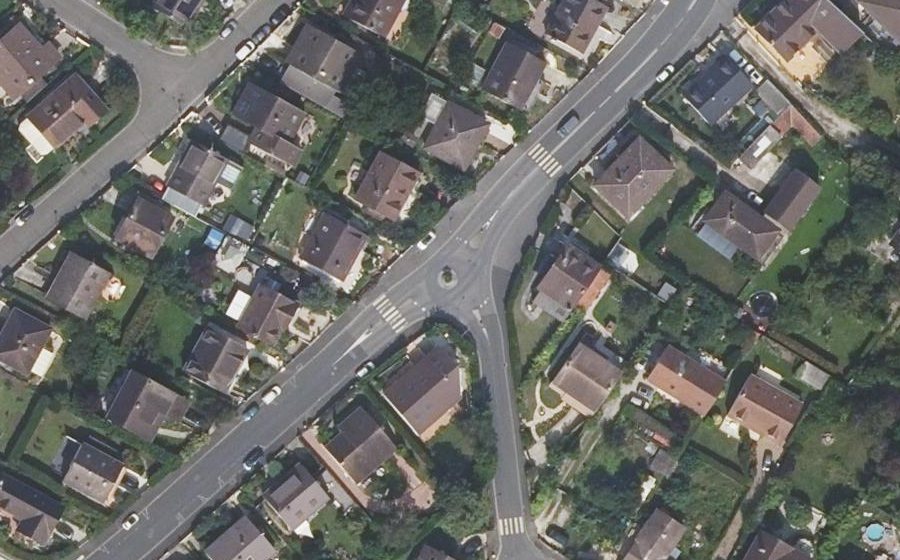 Vue aérienne du Rue Montvinet
